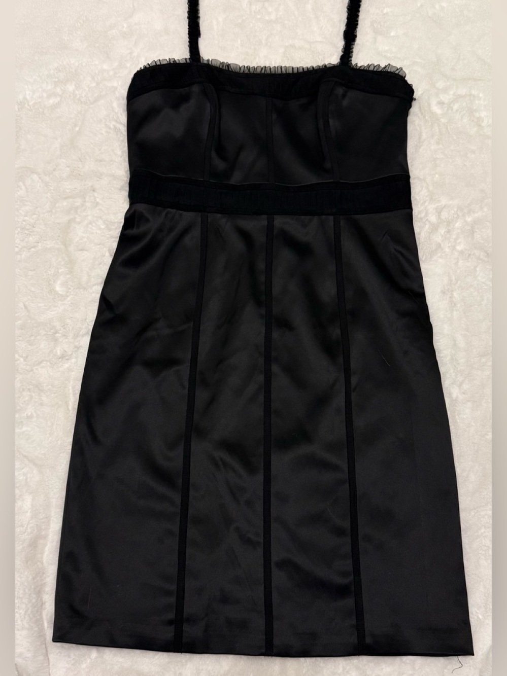 White House Black Market satin cocktail sheath dress-Size 12- NWOT - Picture 6 of 9